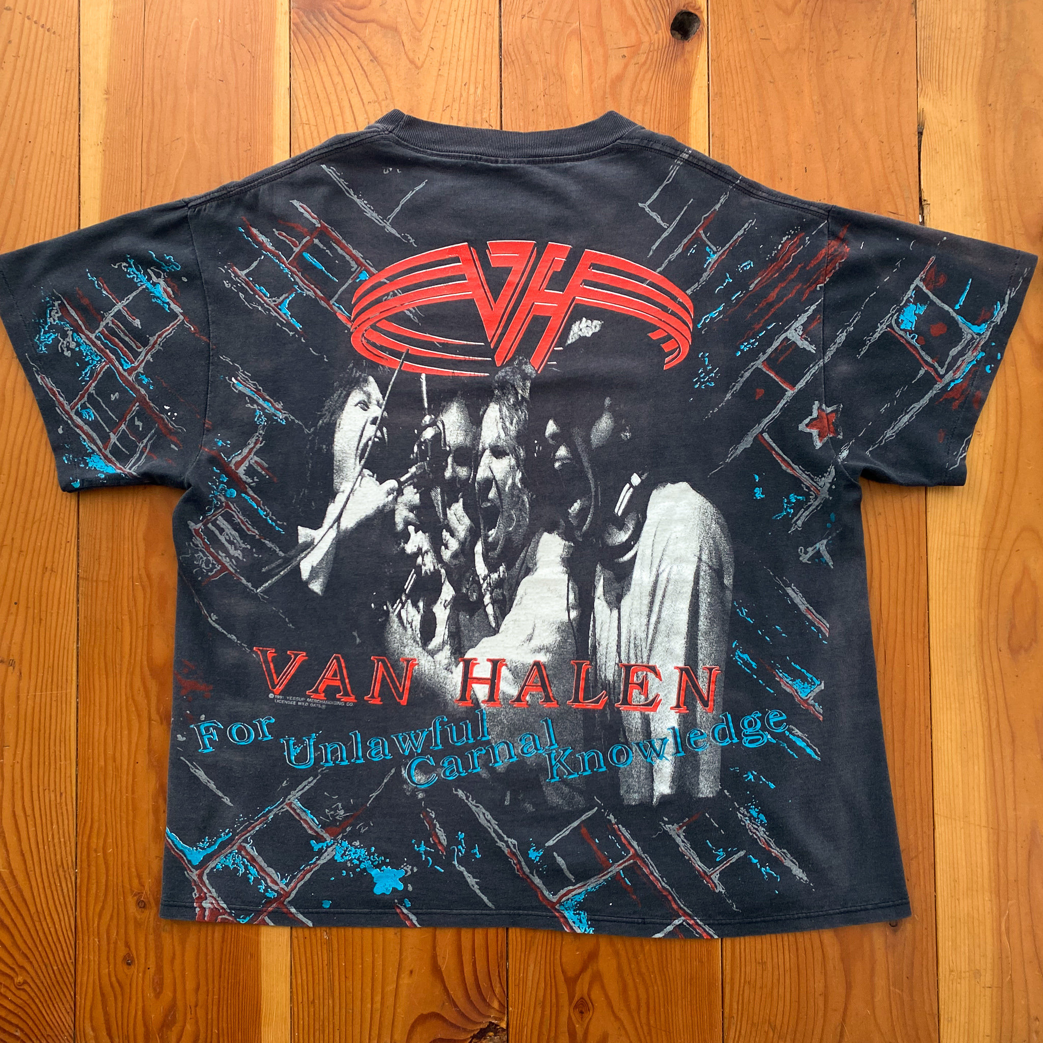 90s Van Halen for Unlawful Carnal Knowledge Album Promo T-shirt