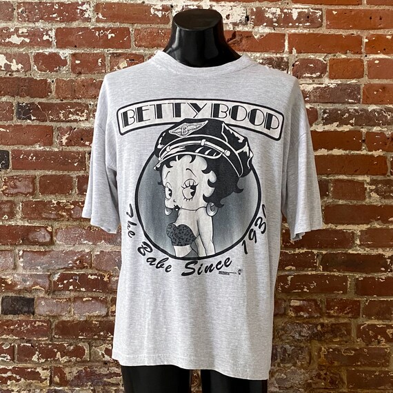 90s Betty Boop “the Babe Since 1939” Heather Grey T-shirt. Vintage