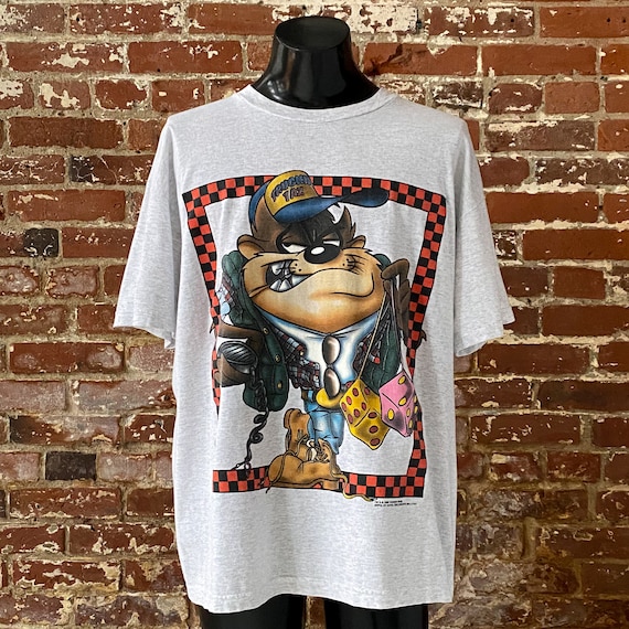 90s Truckin' Taz Looney Tunes T-shirt. Vintage 1995 Trucking Taz