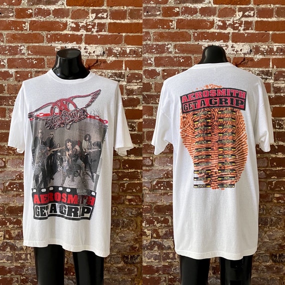 AEROSMITH GET A GRIP tシャツ　90s XL Vintage 90s Aerosmith Get A Grip T-shirt Hard Rock Glam Metal