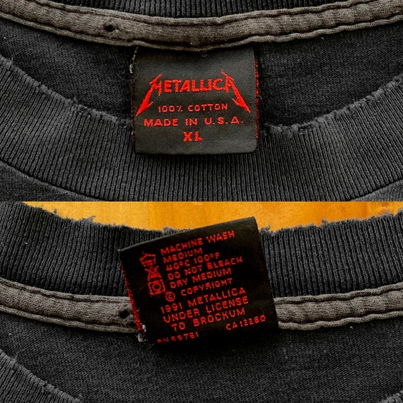 90s Metallica Black Album Tour T-Shirt. Vintage 1… - image 7