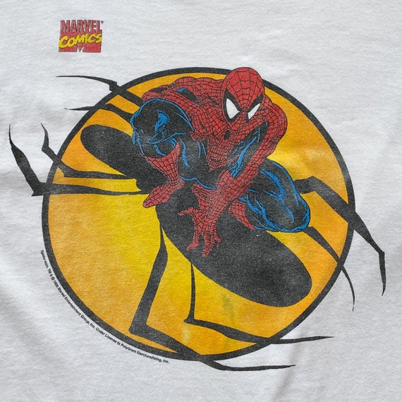 90s Spiderman Marvel Comics Graphic T-Shirt. Vint… - image 4