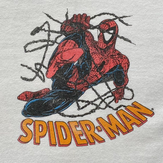 90s Spiderman Marvel Comic T-Shirt. Vintage 1991 … - image 4