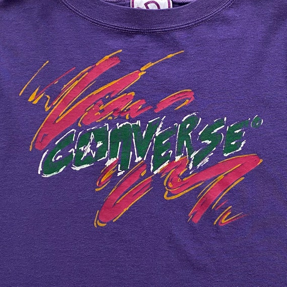 90s Converse Logo Graphic T-Shirt. Vintage 1990s … - image 4
