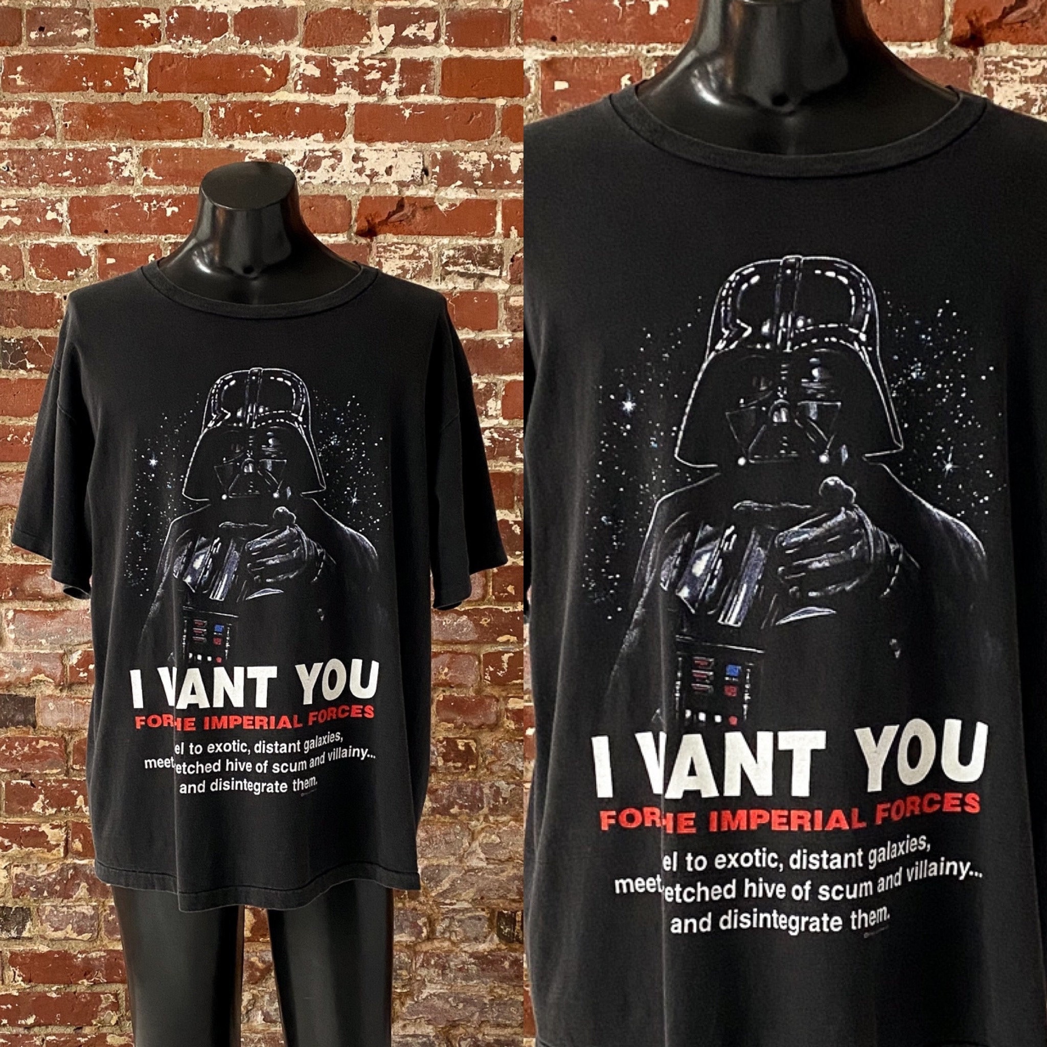 90s STARS WARS ダースベイダー Tシャツ I WANT YOU