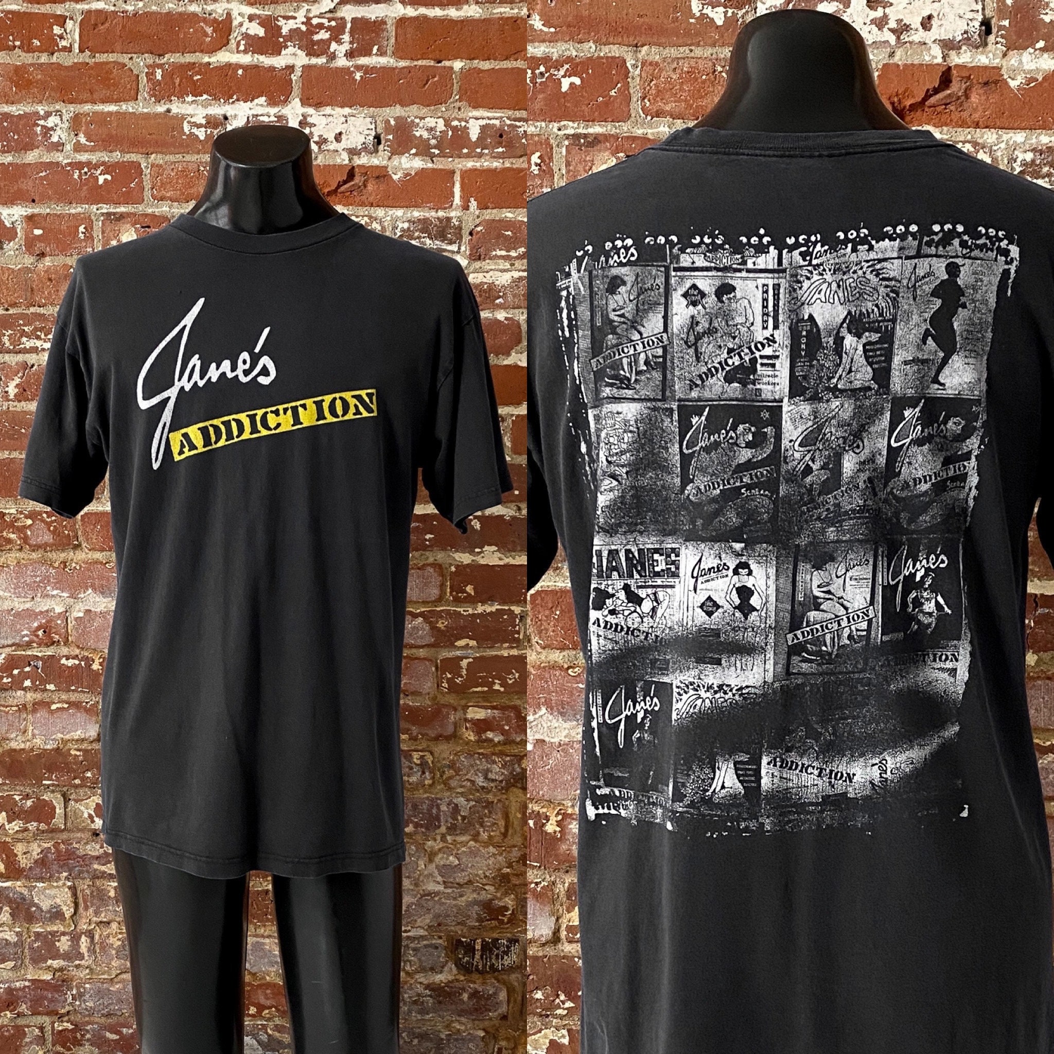 90s/y2k Jane's Addiction Double Sided Promo T-shirt. Vintage Late