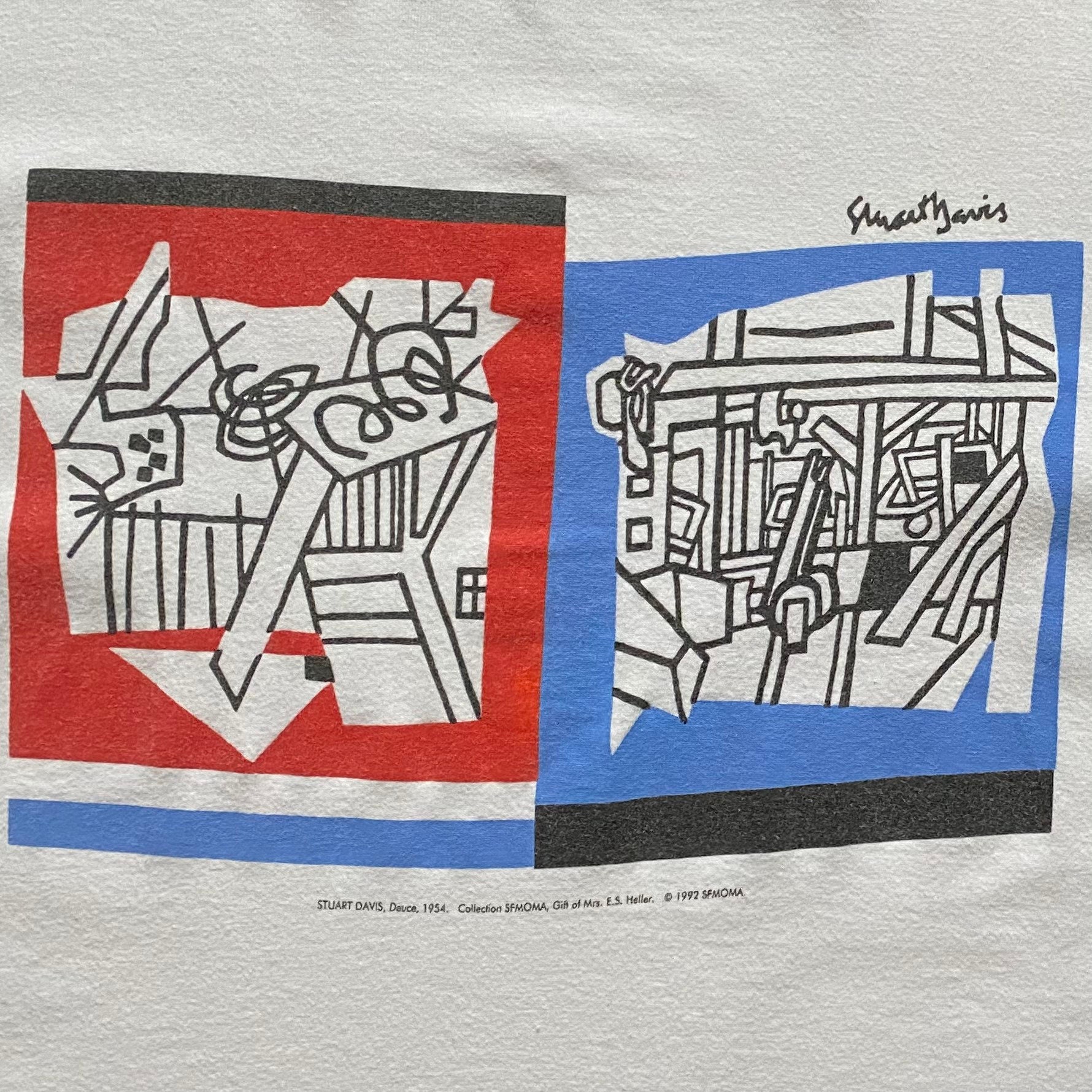 90s Stuart Davis San Francisco MOMA Art Print T-shirt