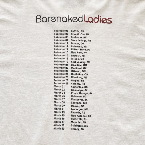 00s Barenaked Ladies Maroon Tour Shirt. Vintage 2… - image 5