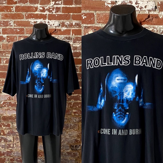 Rollins Band Come In And Burn Unisex Black T Shirt Size SML