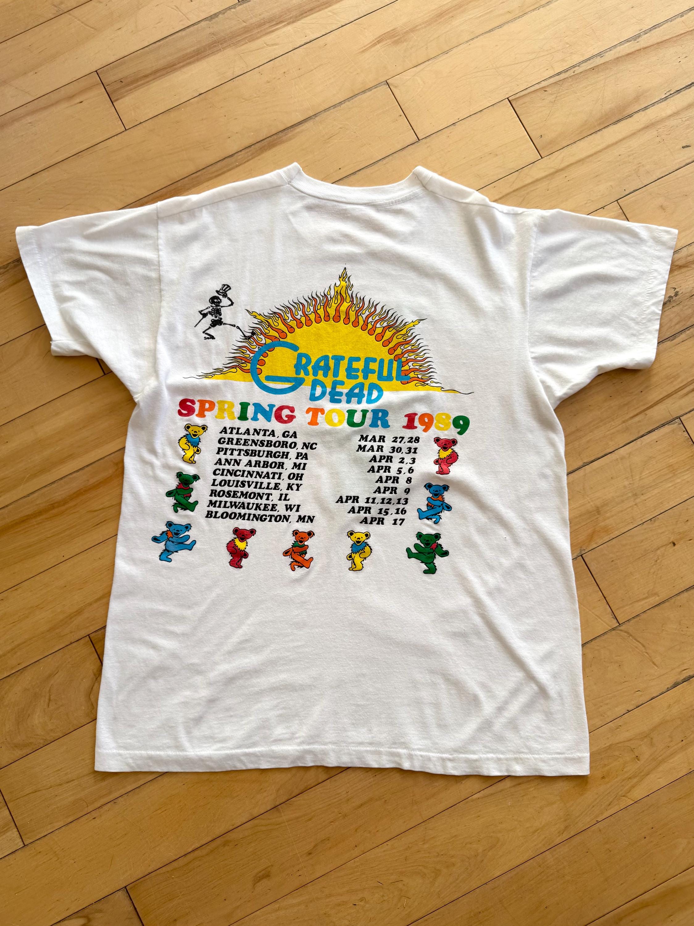 1989 Grateful Dead Spring Tour Marching Bear Vintage T-shirt