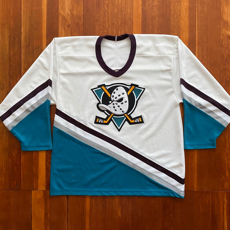 90s Mighty Ducks Of Anaheim NHL Hockey Jersey. Vintage 1990s Etsy