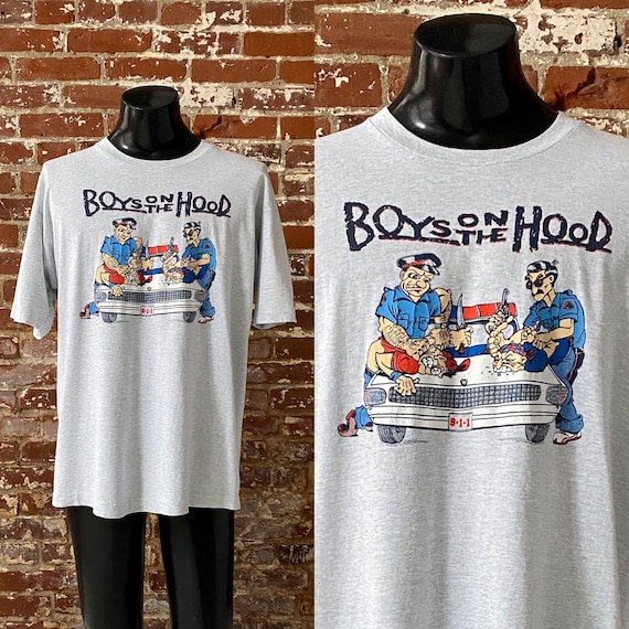 90s Boys on the Hood Parody T-shirt. Vintage 1990s Boys on the