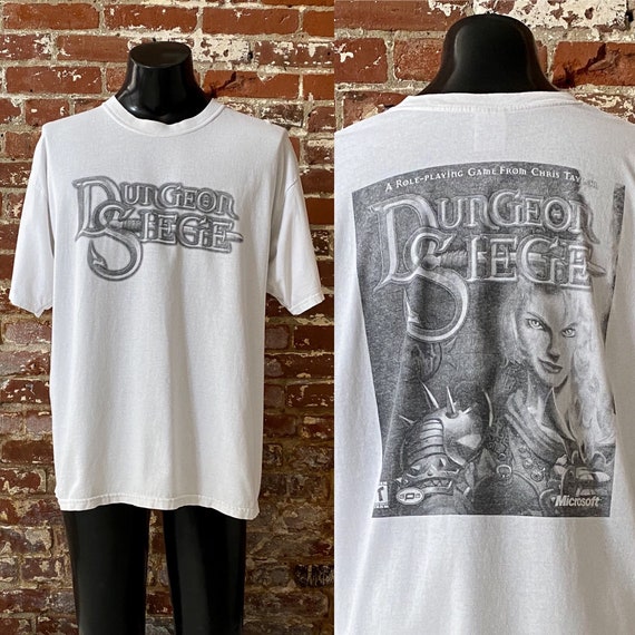 2002 Dungeon Siege Microsoft Video Game Promo T-S… - image 1