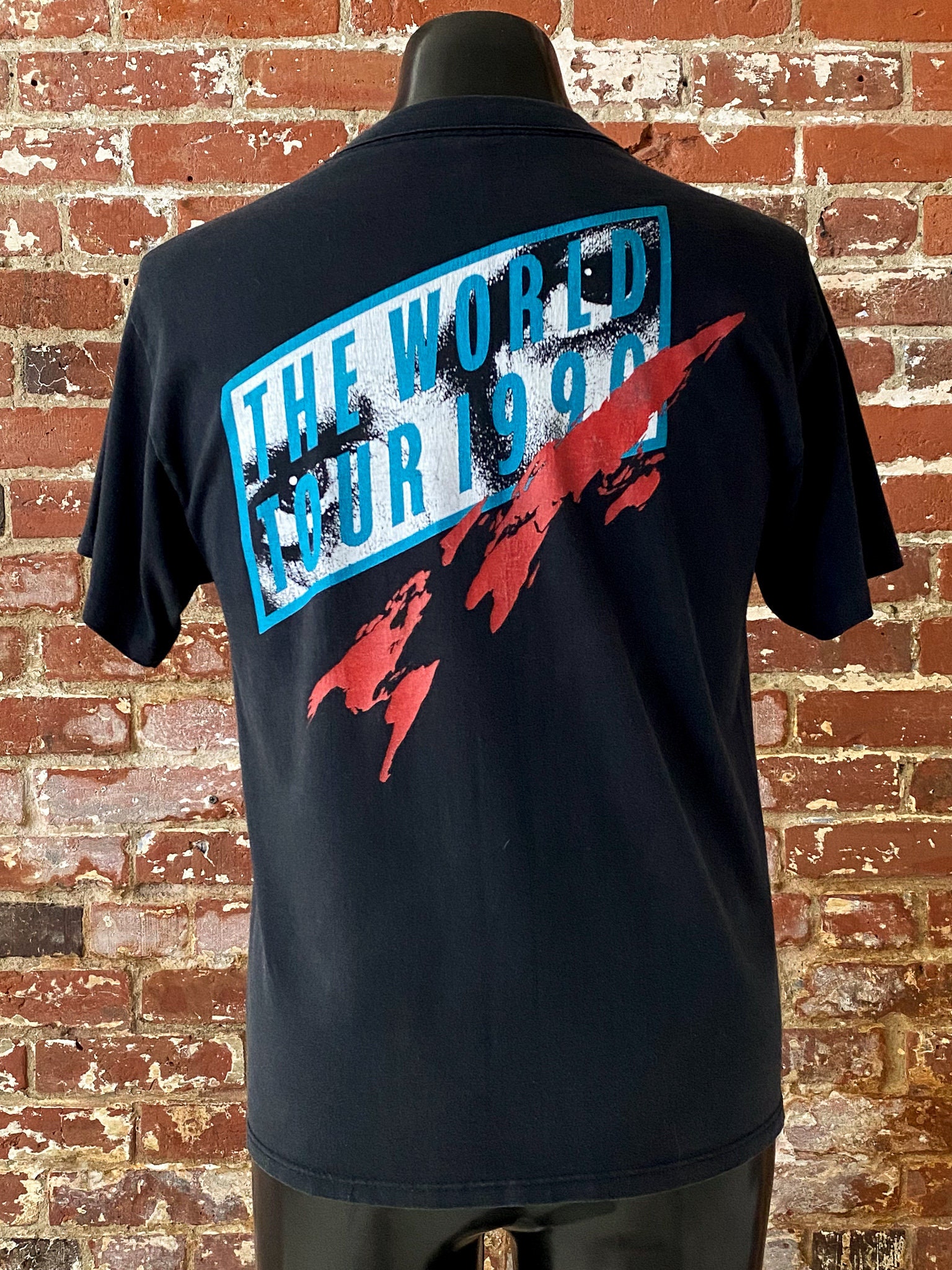 デビッドボウイ1990年ワールドツアーSOUND + VISION Tシャツ vintage 90s DAVID BOWIE SOUND AND VISION WORLD TOUR 1990