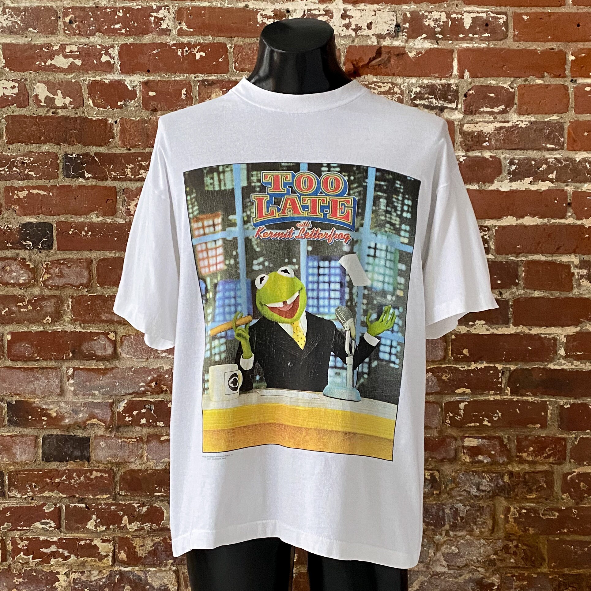 デルタ　90s/TOO LATE/Kermit/カーミット/Tシャツ/L il_fullxfull.4692246614_jmcc.jpg