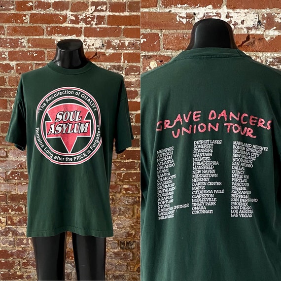 90s Soul Asylum Grave Dancers Union Tour T-Shirt.… - image 1