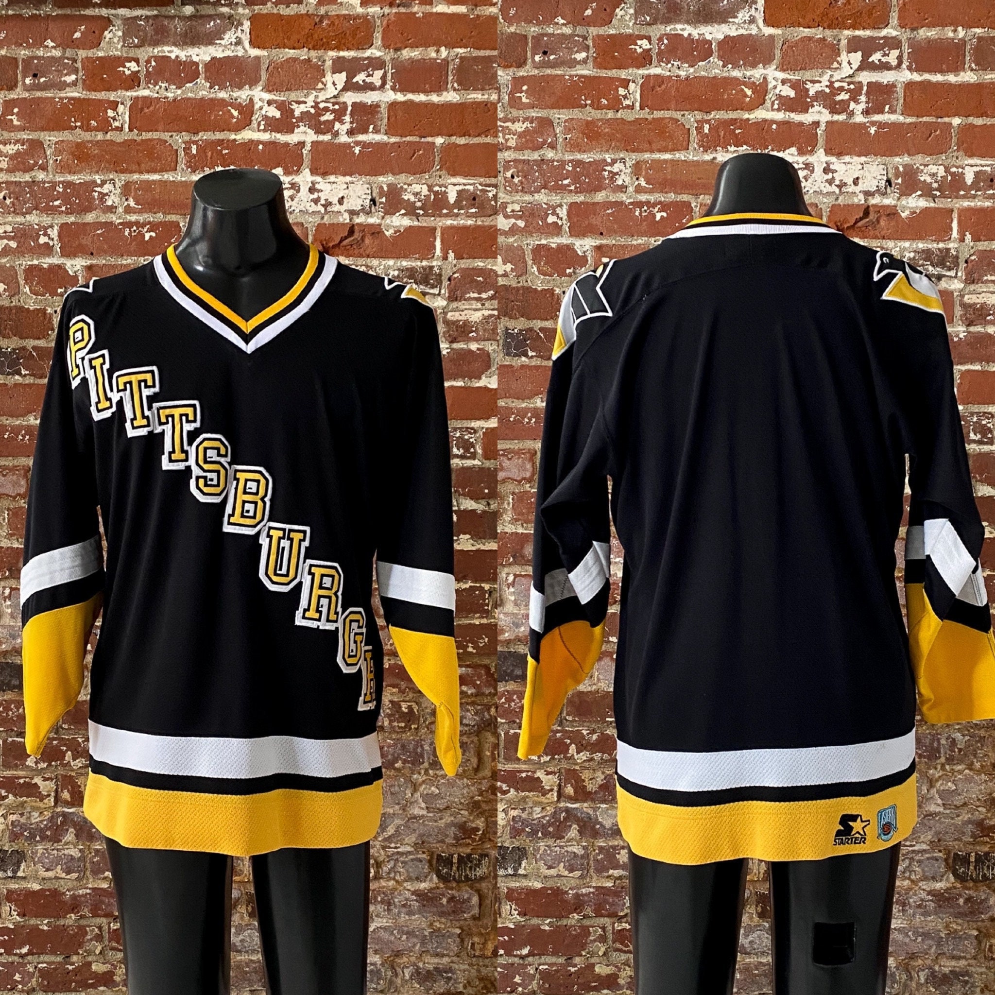 BeantownFinds Starter Pittsburgh Penguins Blank Jersey Sweater Vintage 90s NHL Hockey Sewn XL