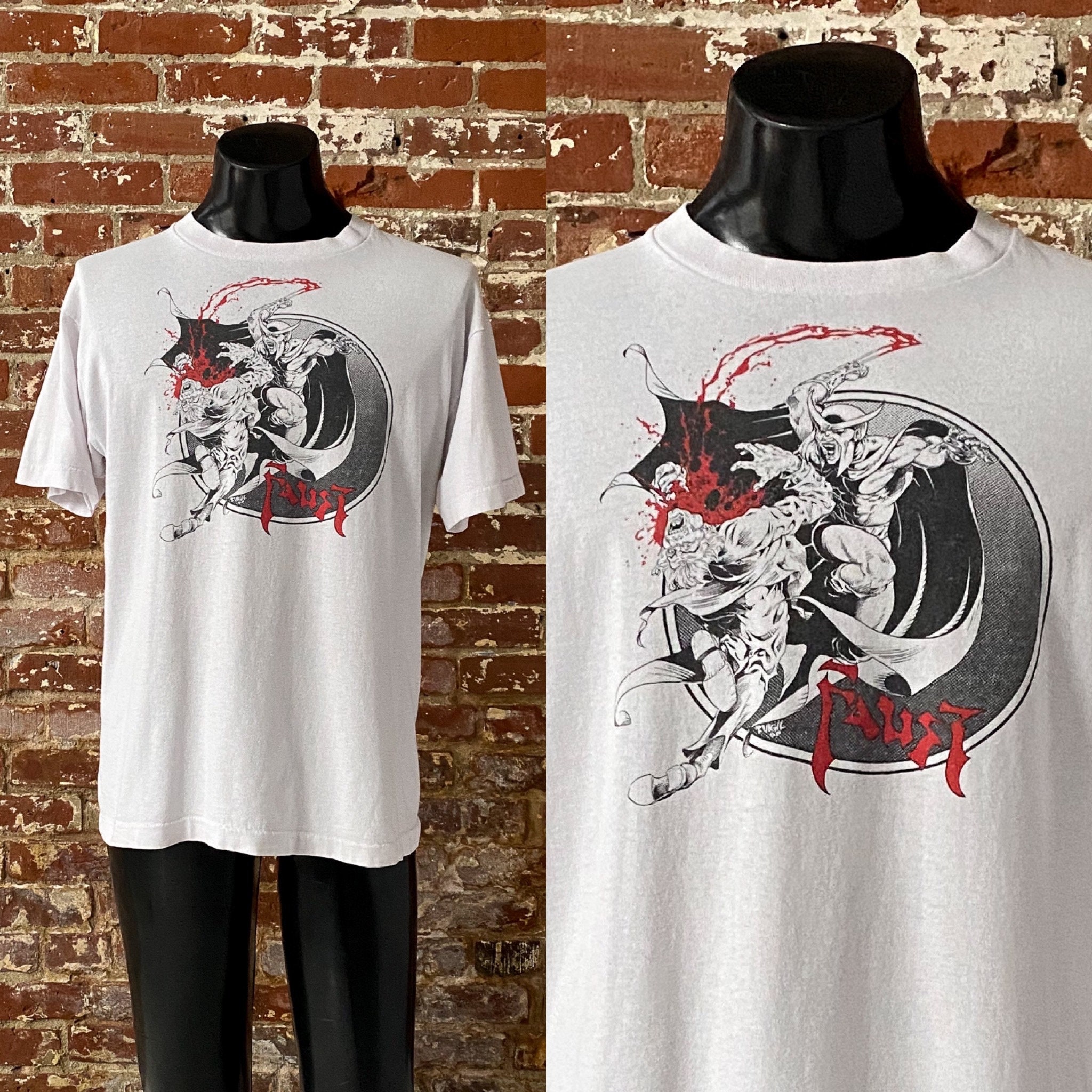 90s Faust Northstar Comics T-shirt. Vintage 1988 Faust Tim Vigil