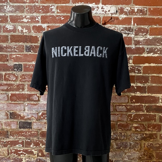 2001 Nickelback Silver Side up Album Promo T-shirt. Vintage 00s