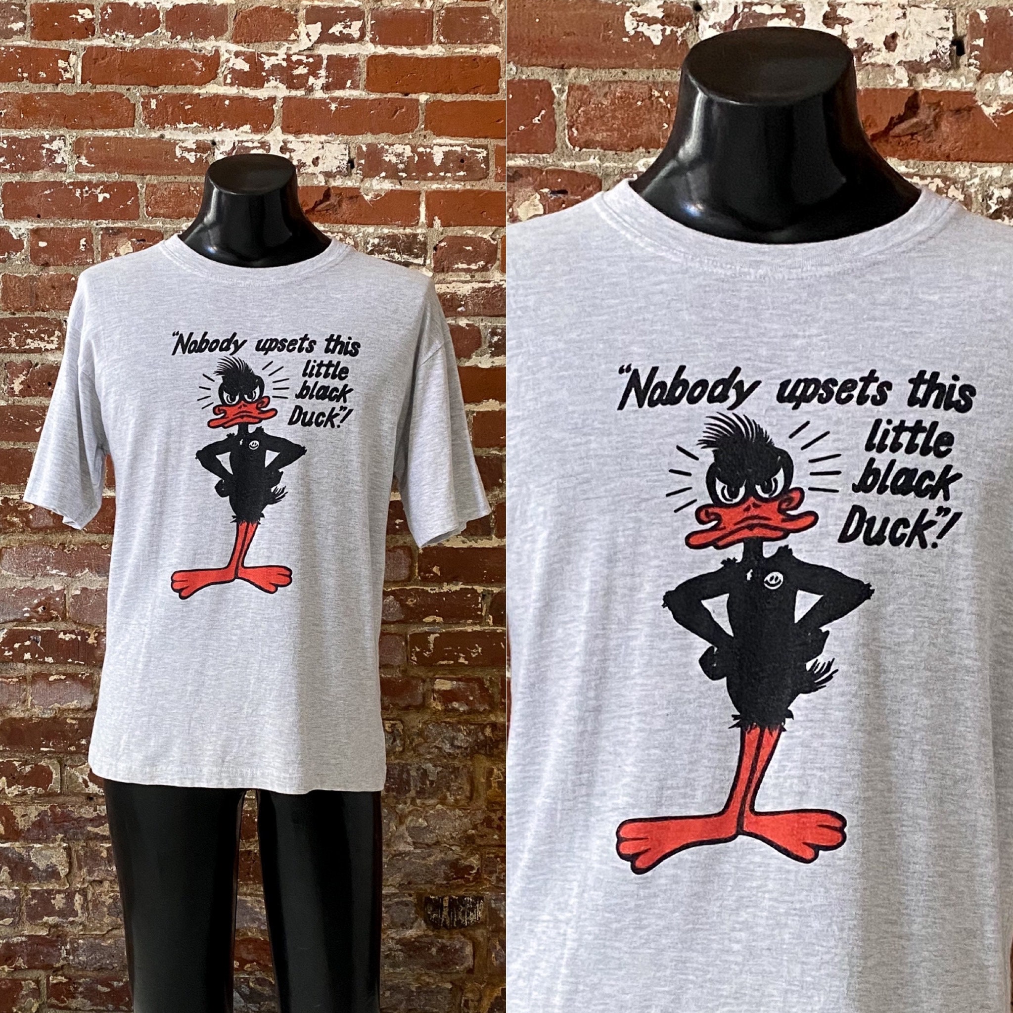 90年代「Nobody Upset This Little Black Duck!」Tシャツ。1990年代の 