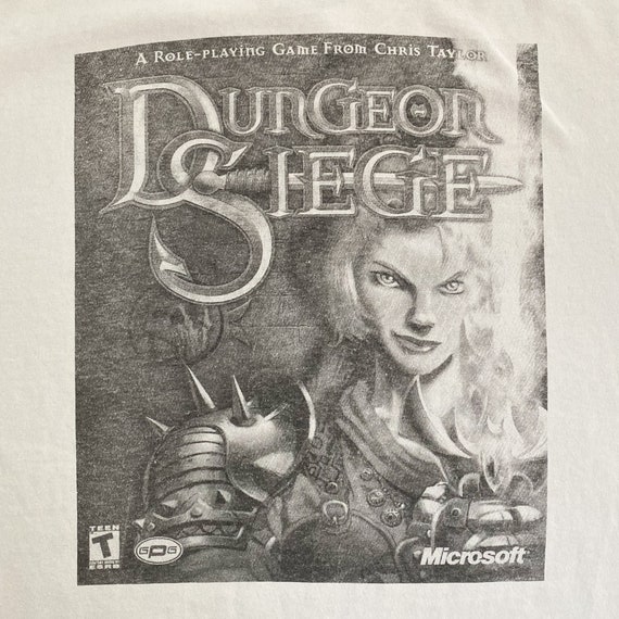 2002 Dungeon Siege Microsoft Video Game Promo T-S… - image 5