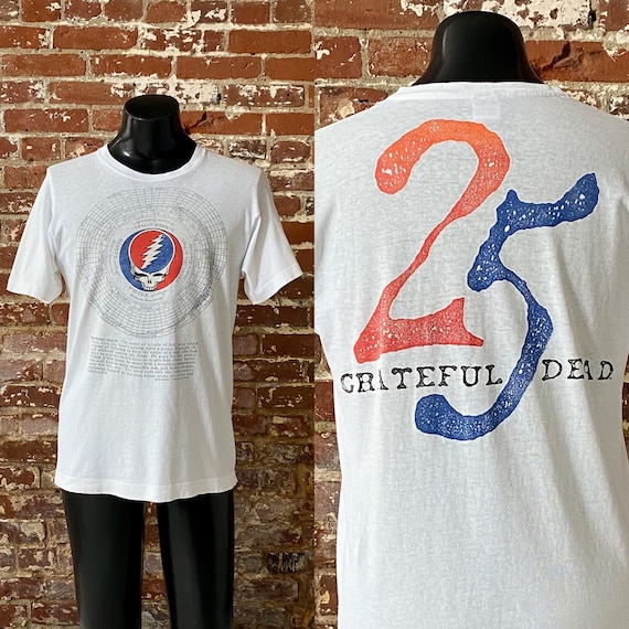90s Grateful Dead 25th Anniversary T-shirt. Vintage 1990