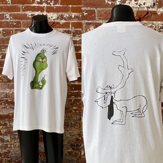 90s the Grinch Graphic T-shirt. Vintage 1990s Dr. Seuss How 90s the Grinch Graphic T-shirt. Vintage 1990s Dr. Seuss How