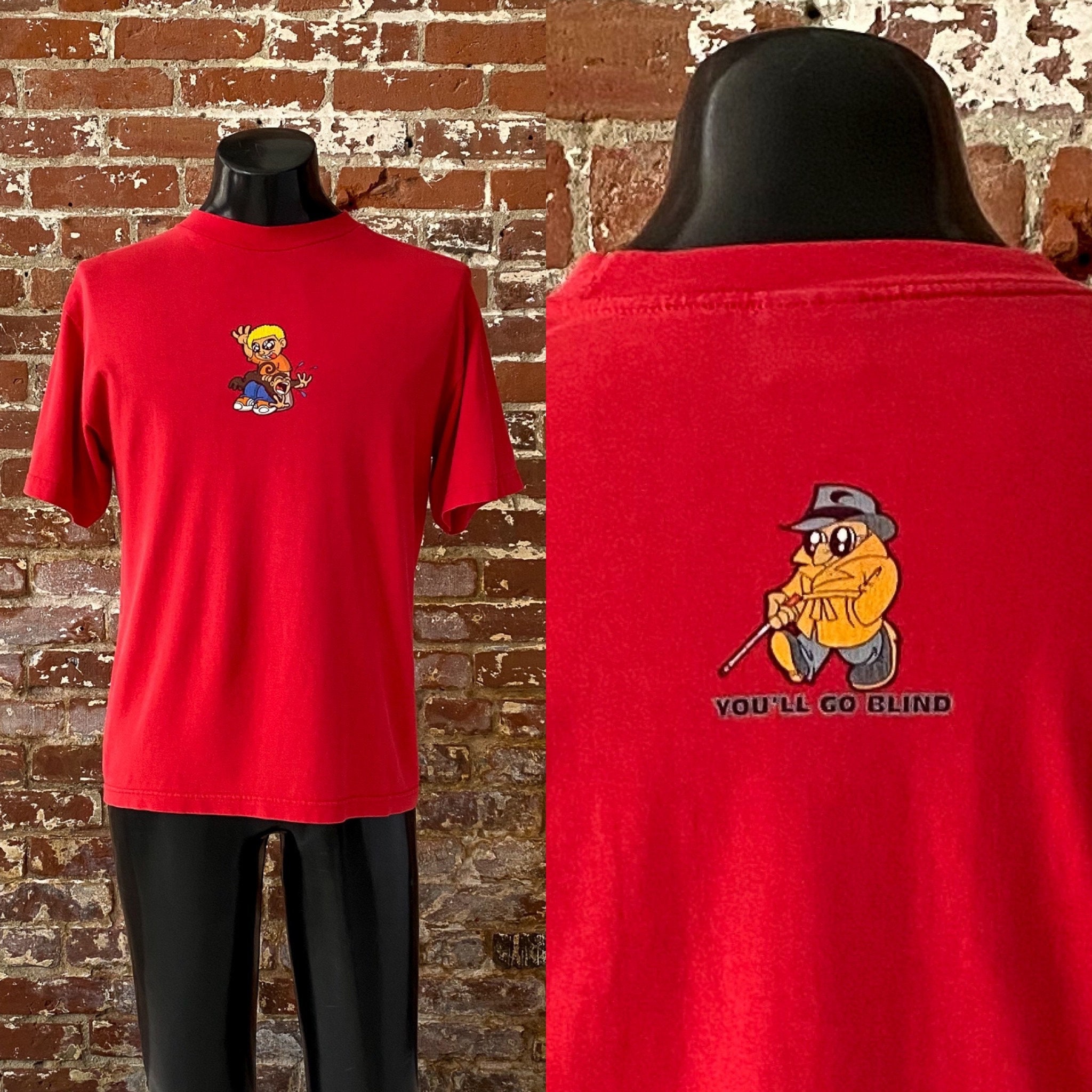 90s/00s You'll Go Blind Skate T-shirt. Vintage 1990s Early 2000s