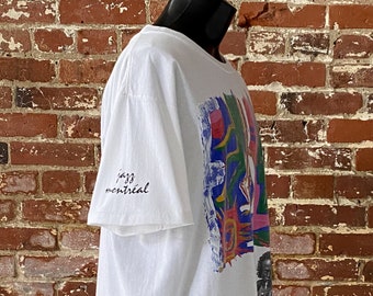 90s Miles Davis Andazia Art T-shirt. Vintage 1990s Montreal Jazz