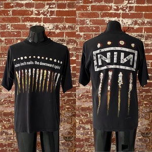 90s Nine Inch Nails The Downward Spiral Album Promo T-Shirt ...