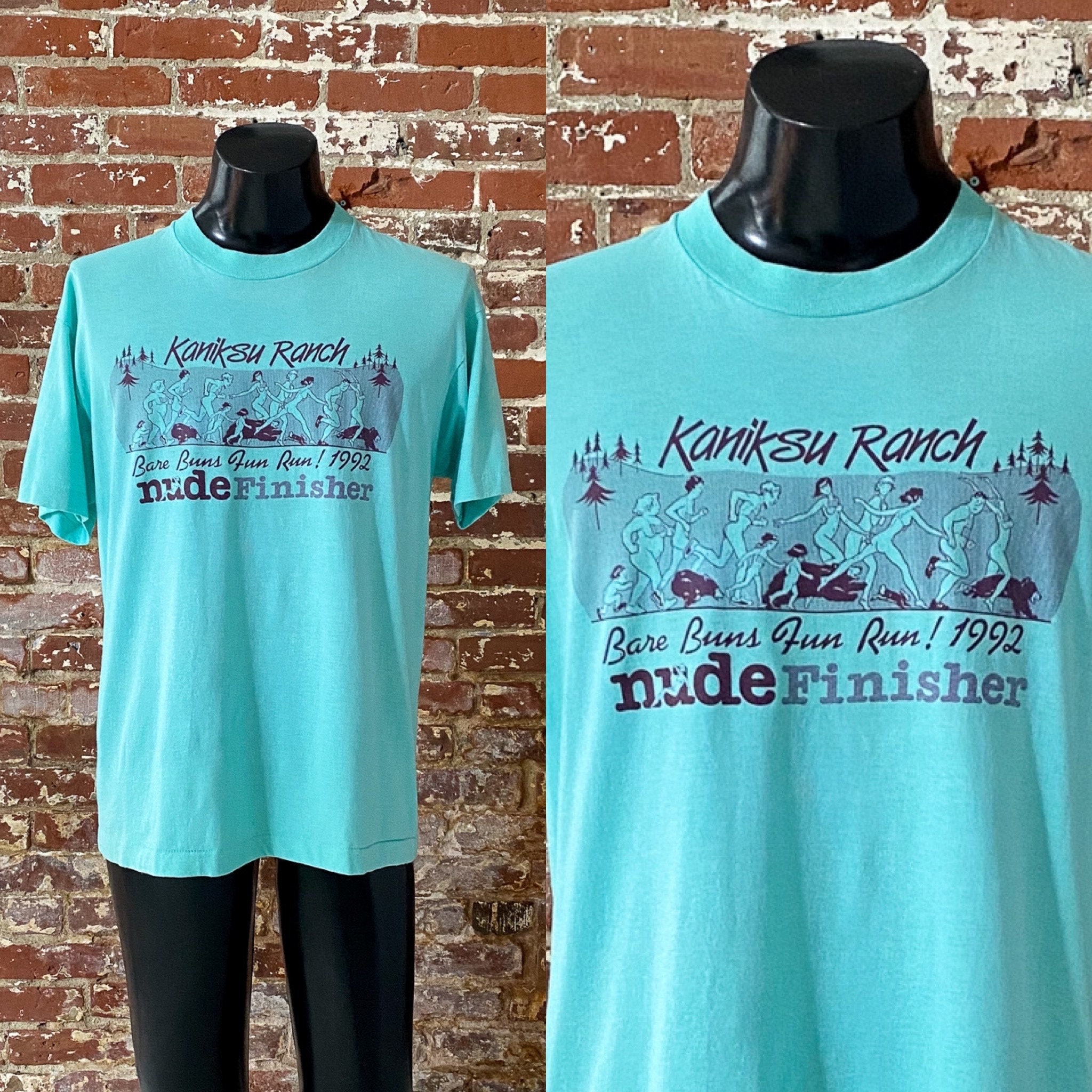 90年代ベアバンズファンランTシャツ。ヴィンテージ1992年カニクス