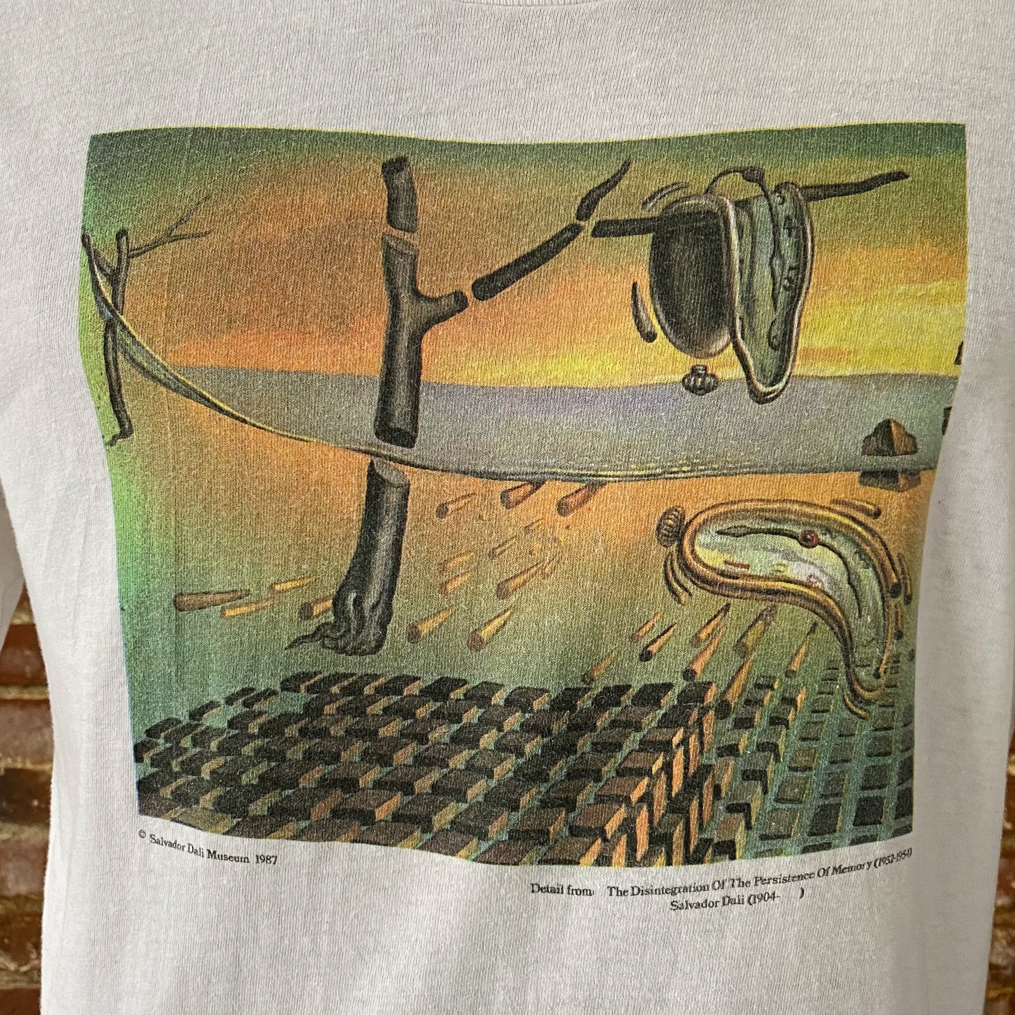 80年代 サルバドール・ダリ 記憶の固執の崩壊 Tシャツ 1987年