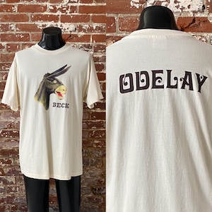 90s Beck Odelay Album Promo T-shirt. Vintage 1996 Beck
