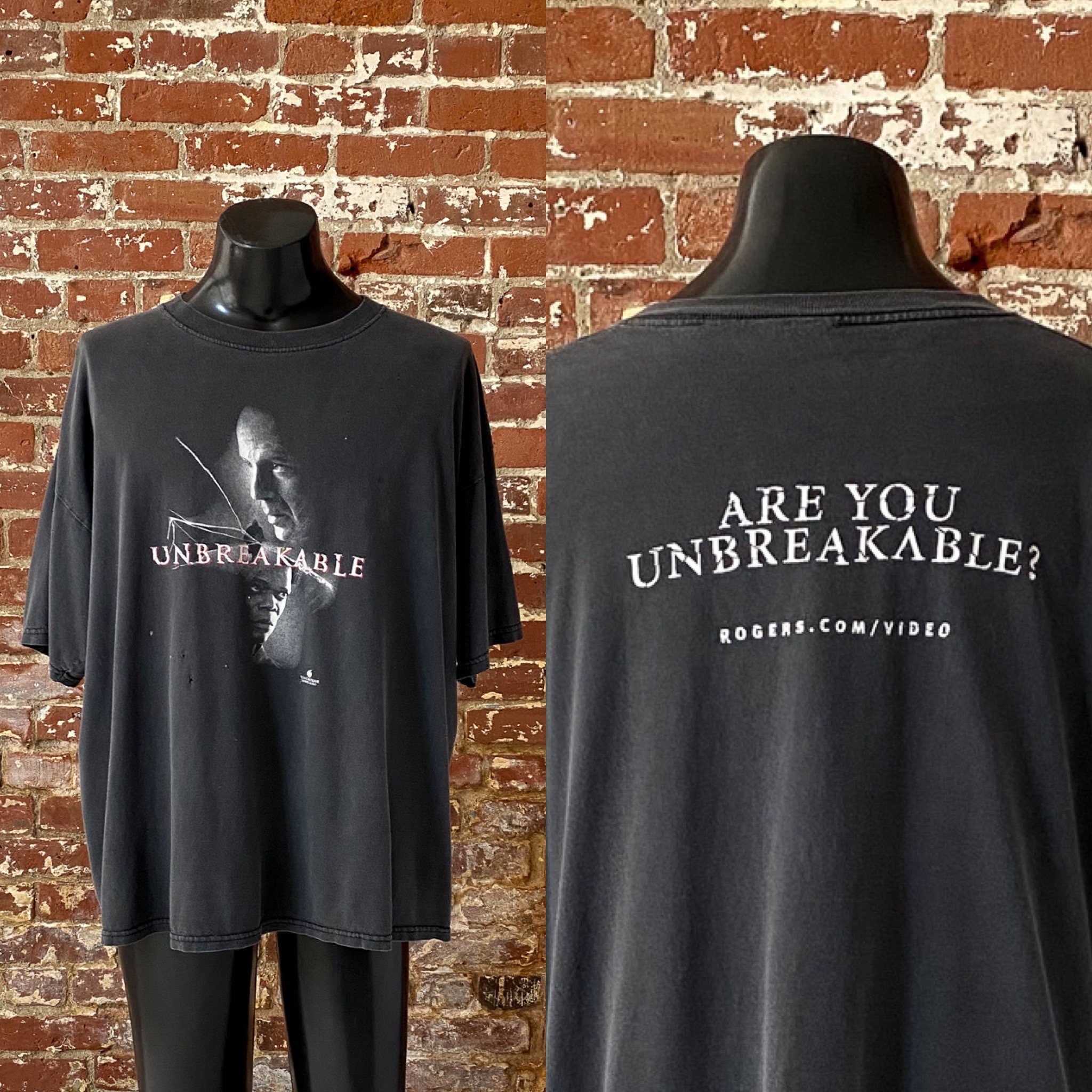 00s Unbreakable Movie Promo T-Shirt. Year 2000 Unbreakable - Etsy 日本