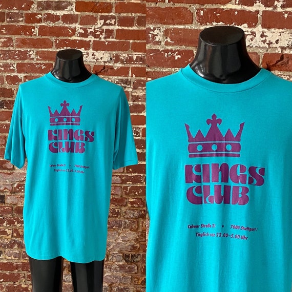 80年代ゲイ・キングス・クラブTシャツ。ヴィンテージ1980年代キングス 