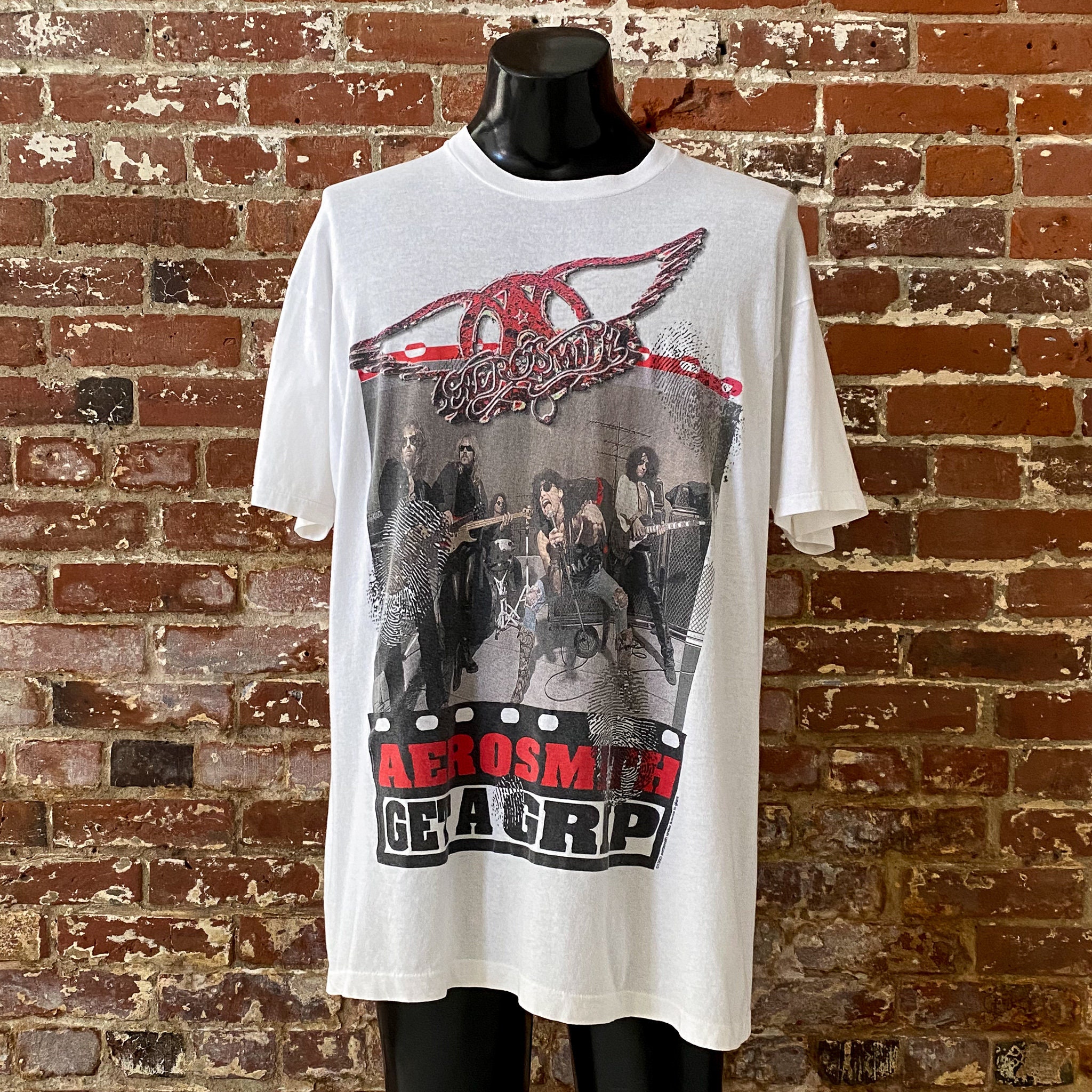 90s Aerosmith Get A Grip Tour T-shirt. Vintage 1993 Aerosmith