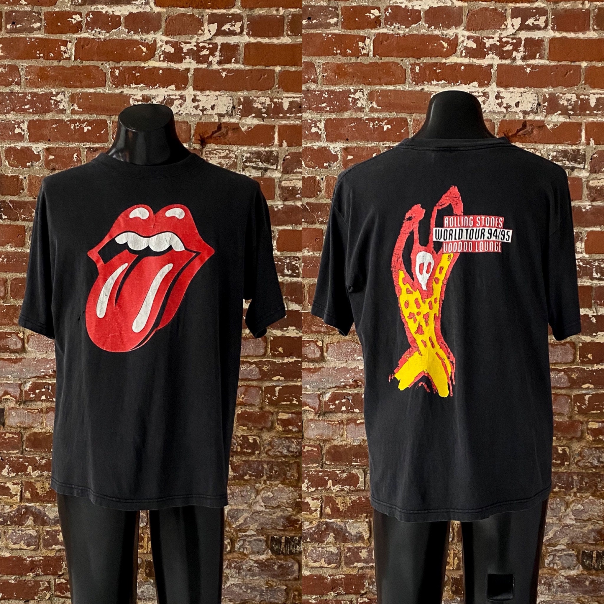 90s Rolling Stones Hot Lips Voodoo Lounge World Tour T-Shirt ...