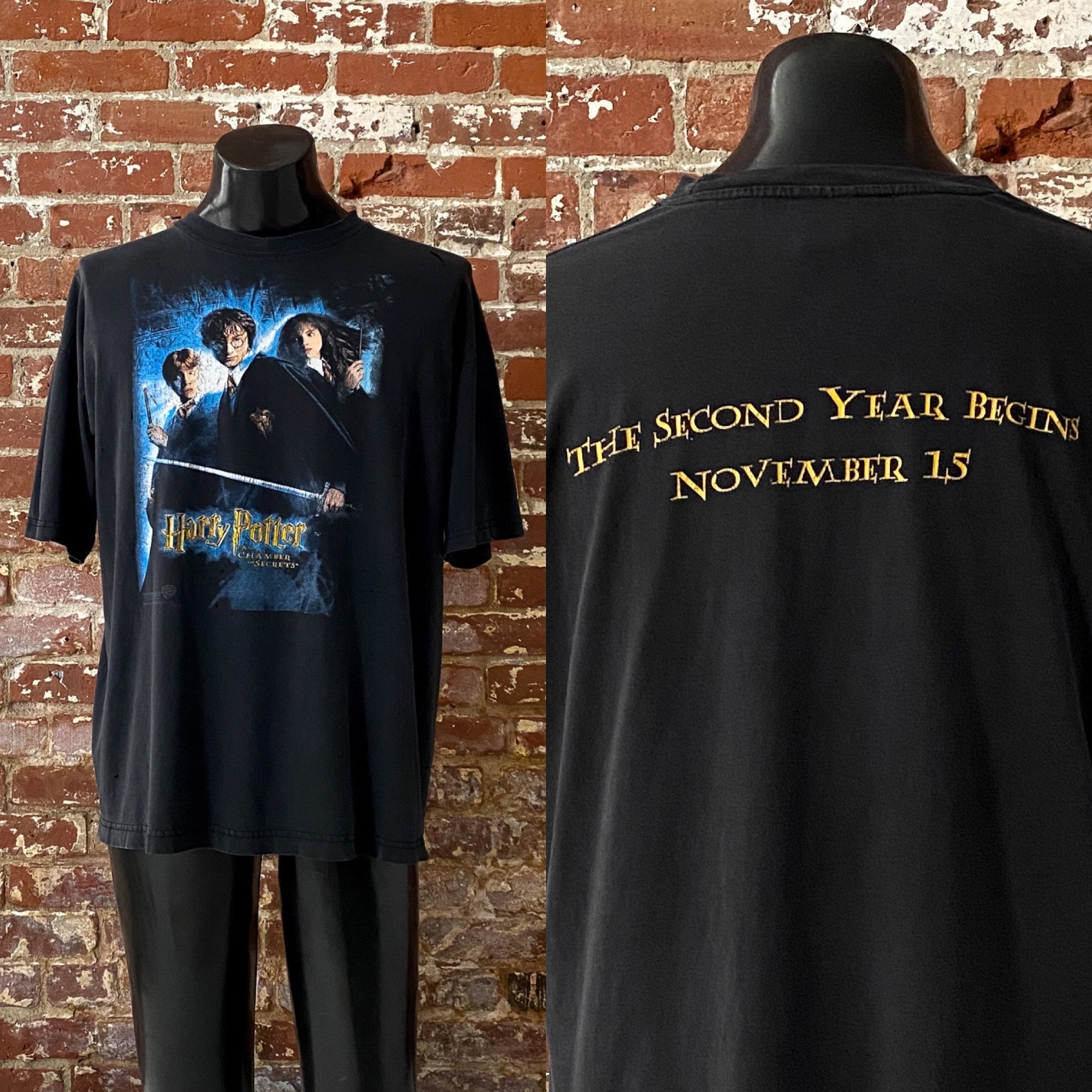 HarryPotterChamber of Secrets Tシャツ即日発送可能 00s Harry Potter and the Chamber of Secrets Movie Promo T-shirt