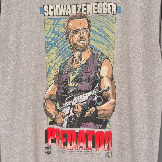 80 s T-Shirt. prédateur du film Promo T-Shirt. s Incroyable Vintage 1987 Twentieth Century Fox Film Movie Tee Schwarzenegger collection PREDATOR T-Shirt. cdbaa2 80 s T-Shirt. prédateur du film Promo T-Shirt. s Incroyable Vintage 1987 Twentieth Century Fox Film Movie Tee Schwarzenegger collection PREDATOR T-Shirt. cdbaa2