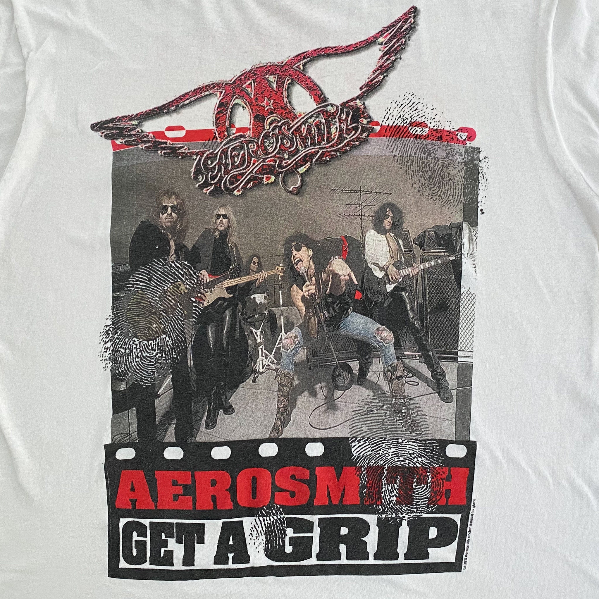 90s Aerosmith Get A Grip Tour T-shirt. Vintage 1993 Aerosmith 