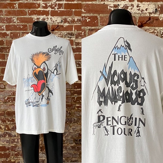 90s Gallagher the Vicious Malicious Penguin Tour T-shirt. Vintage