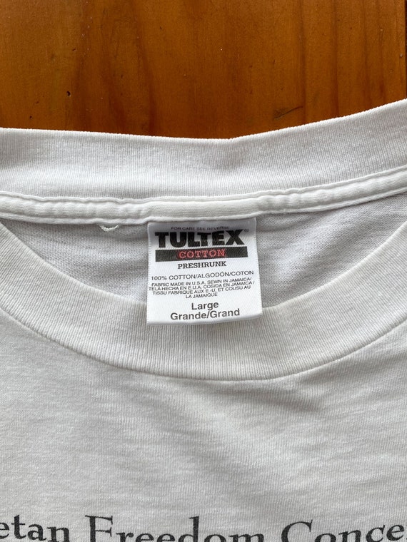1996 Tibetan Freedom Concert Tee. Vintage Sonic Youth