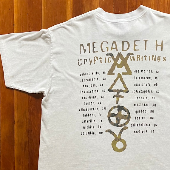 90s Megadeth Cryptic Writings Tour T-Shirt. Vinta… - image 2