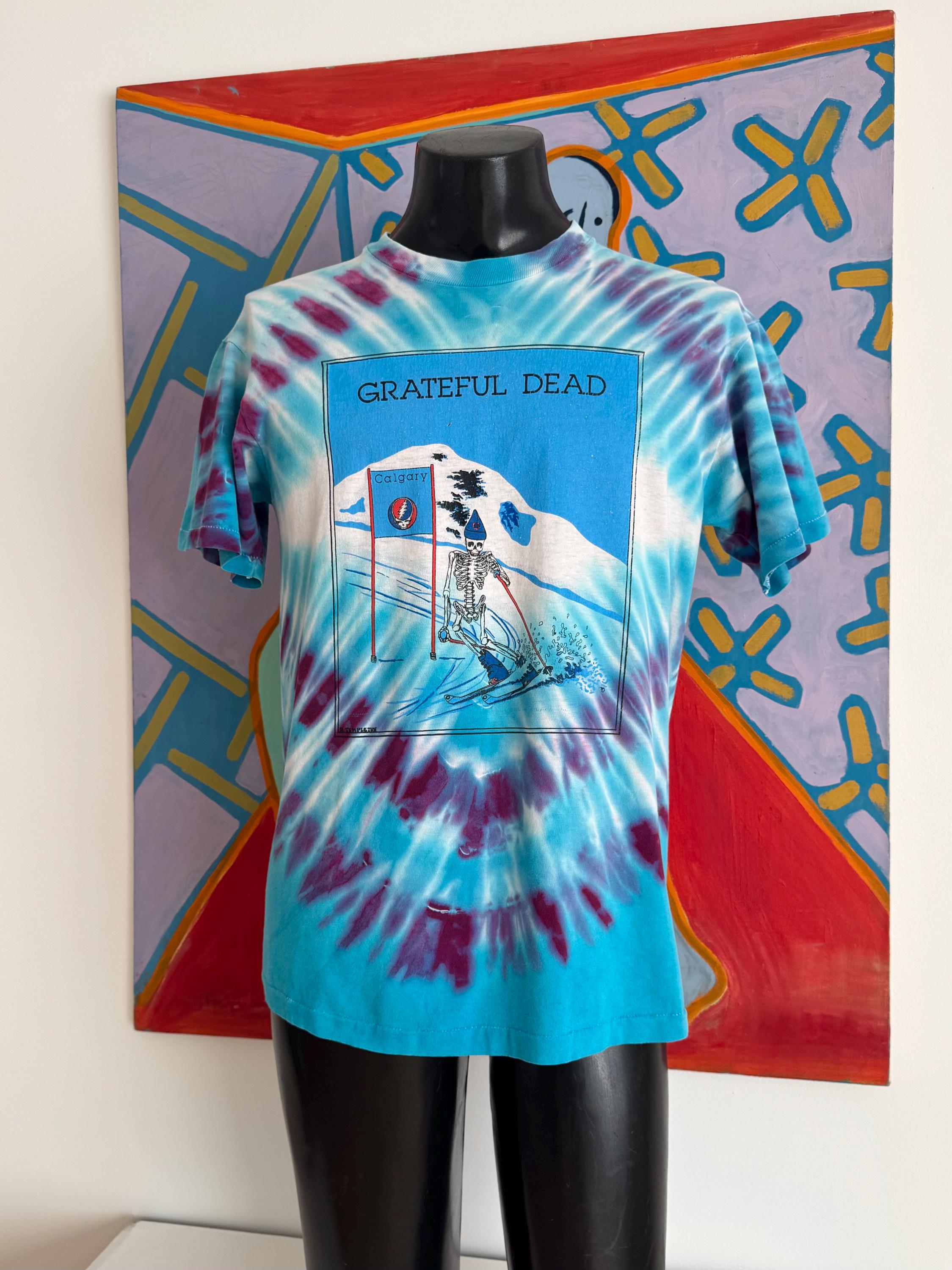 thumbnail image 2 of Grateful Dead Jerry Garcia 'Space Shades' T-Shirt – Liquid Blue, Sizes M To 6XL 2 of 5