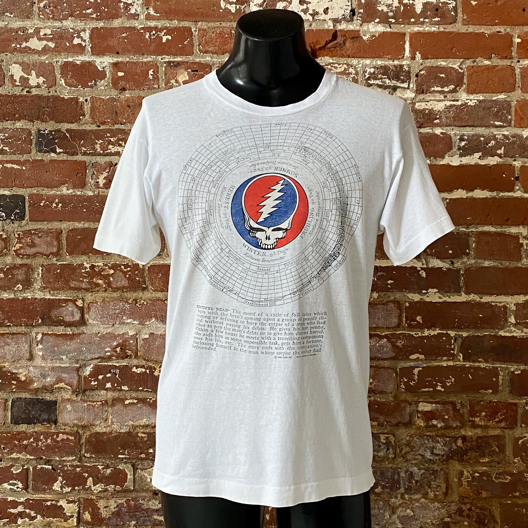 90s Grateful Dead 25th Anniversary T-shirt. Vintage 1990