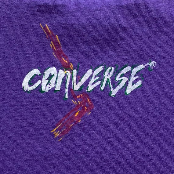 90s Converse Logo Graphic T-Shirt. Vintage 1990s … - image 5