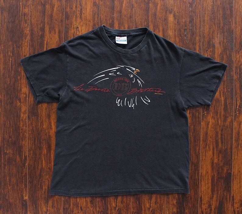 Vintage Single Stitch 1987 The Doobie Brothers Promo Rock Tee. 80s Doobie Brothers Promo T-Shirt