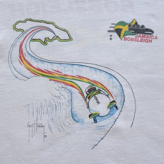 90s Jamaica Bobsleigh XVII Olympic Winter Games T… - image 4