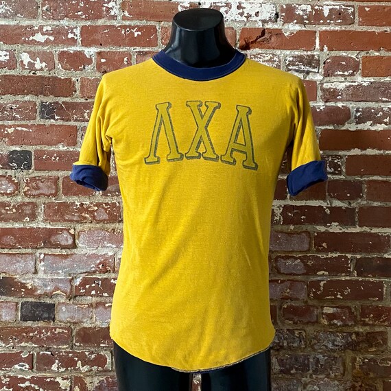 70s Lambda Chi Alpha Fraternity Reversible Gym T-… - image 6