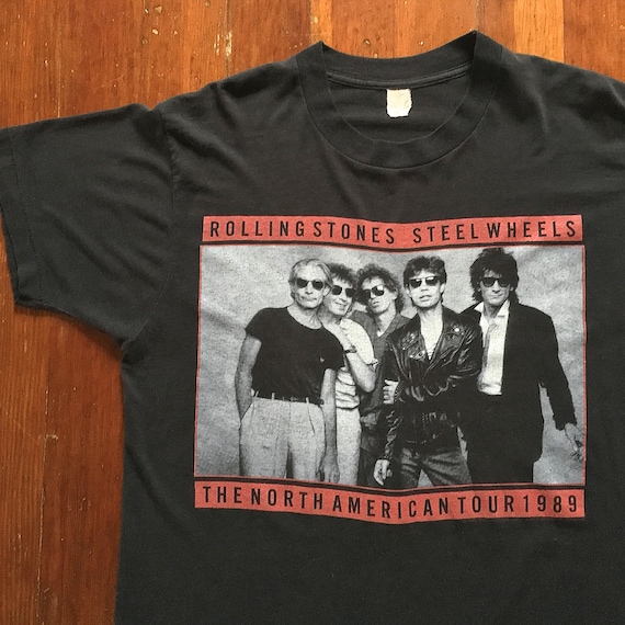 Vintage 80s Rolling Stones Steel Wheels Tour T-Shi
